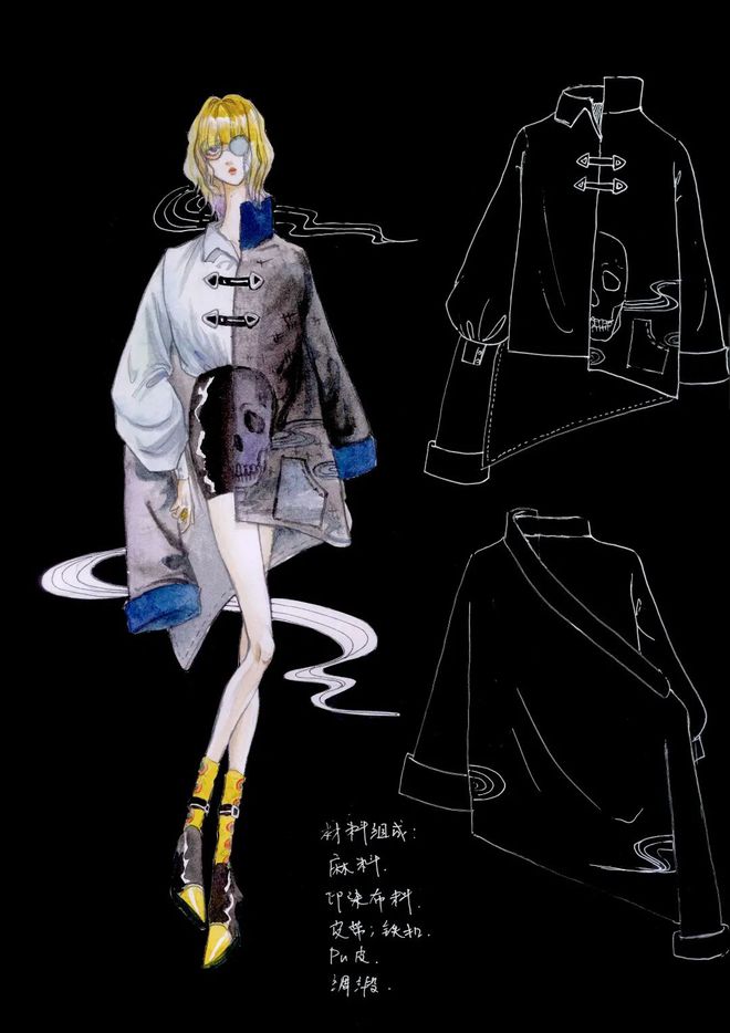 該看！服裝設(shè)計效果圖師生作品成果展 創(chuàng)意與技藝的交織盛宴