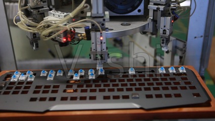 機械加工電子產品鍵盤自動企業(yè)工廠_1920X1080_高清視頻素材下載(編號:960367)_實拍視頻